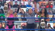 Tamina and Natalya after winning the Women's Tag Team Championship